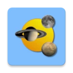 sun, moon and planets android application logo